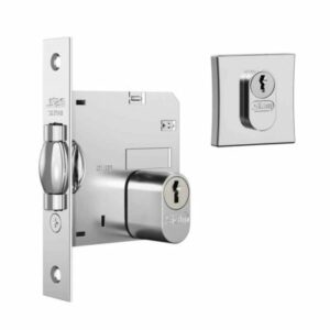 Fechadura União Mundial Pivotante Roseta Quadrada Cromada Regulável