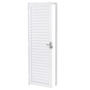 PORTA AÇO 85CM LAMINADA BRANCA DIREITA