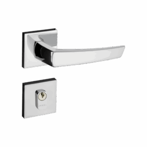 Fechadura Pado Zm Seattle Roseta Quadrada Externa Cromada