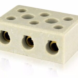 Conector Porcelana Tripolar Para Chuveiro 10MM