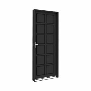 Porta Almofadada 2,15x0,85m Black Bronze Ld Direito