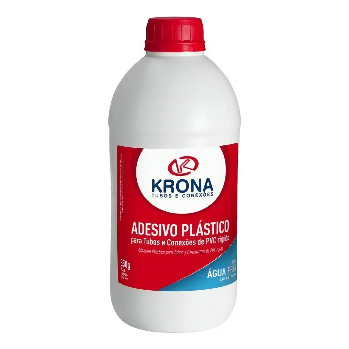 Adesivo Plástico para Tubo de PVC 850g com Pincel Aplicador Krona