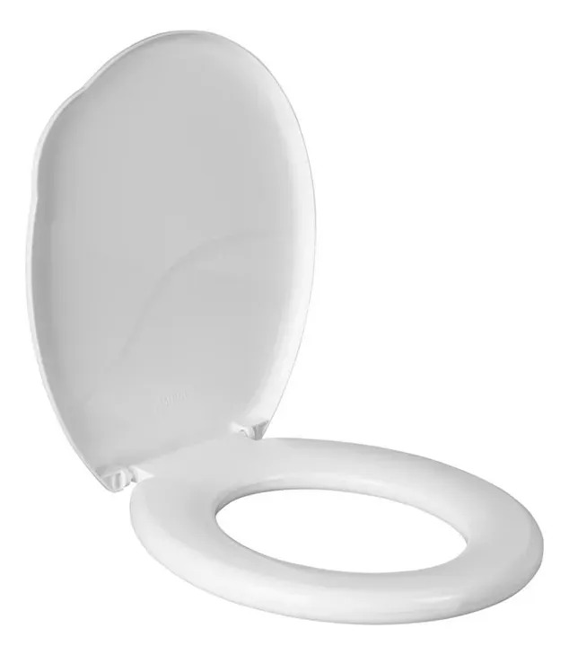 Assento Sanitário Almofadado Slim Branco